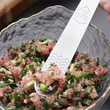 2pcs, Spoon For Dumpling Filling, 304 Stainless Steel Wonton Stuffing Spoon, Butter And Cheese Spreader, Baking Tools, Kitchen Gadgets, Kitchen Supplies - Default - View 5