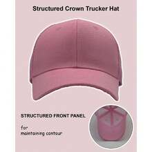 Utmost Structured Baseball Cap With Adjustable Closure, Performance Hat For Outdoor Activities And Custom Embroidery, 41845015 - Black and White - View 5