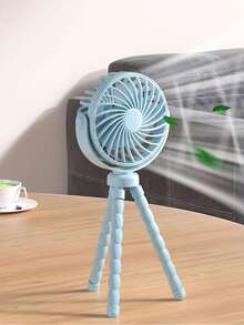 500mAh USB Rechargeable Cute Octopus Clip-On Fan, 3 Speeds Handheld Wireless Cooling For Baby Stroller And Travel - 720° Octopus Fan - View 12