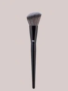 1pc 93 Cream Blush Brush, Angled Blush Makeup Brush, Liquid Blush Makeup Tool, Tapered Concealer Eye Shadow Brush, Contour Foundation Highlighter Soft Makeup Brush Tool - Black - View 5