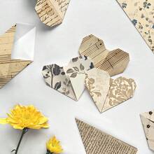 12 tờ giấy nền nghệ thuật cổ điển dùng cho sổ lưu niệm - Họa tiết hoa và bản nhạc retro, giấy thủ công trang trí cho sổ lưu niệm, nhật ký, gấp giấy origami, làm thiệp và trang trí album ảnh. - A - Xem 6