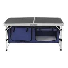 Folding Camping Table, Foldable & Portable Camping Table, Folding Camping Table With Adjustable Legs - Black - View 9