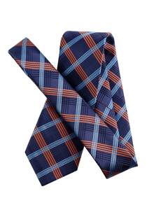 ZLQ&GOU 1 chiếc cà vạt nam họa tiết hình học, kiểu dáng cổ điển, thời trang, phù hợp cho các buổi họp mặt công sở và tiệc tùng. - Màu xanh lam - Xem 3