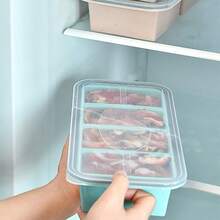 1/2 Cup Silicone Freezer Molds For Soup Ice Cubes, 4 Cavity Freezer Tray With Lid For Food, Homemade Large Ice Cube,Frozen Broth,Leftovers And Meal Prep - Hai lưới - Xem 9