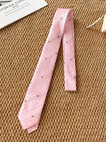 1件时尚棕色格子领带，复古2026新款腰带，优雅裤装/服装配饰 - 彩色 - 查看 2