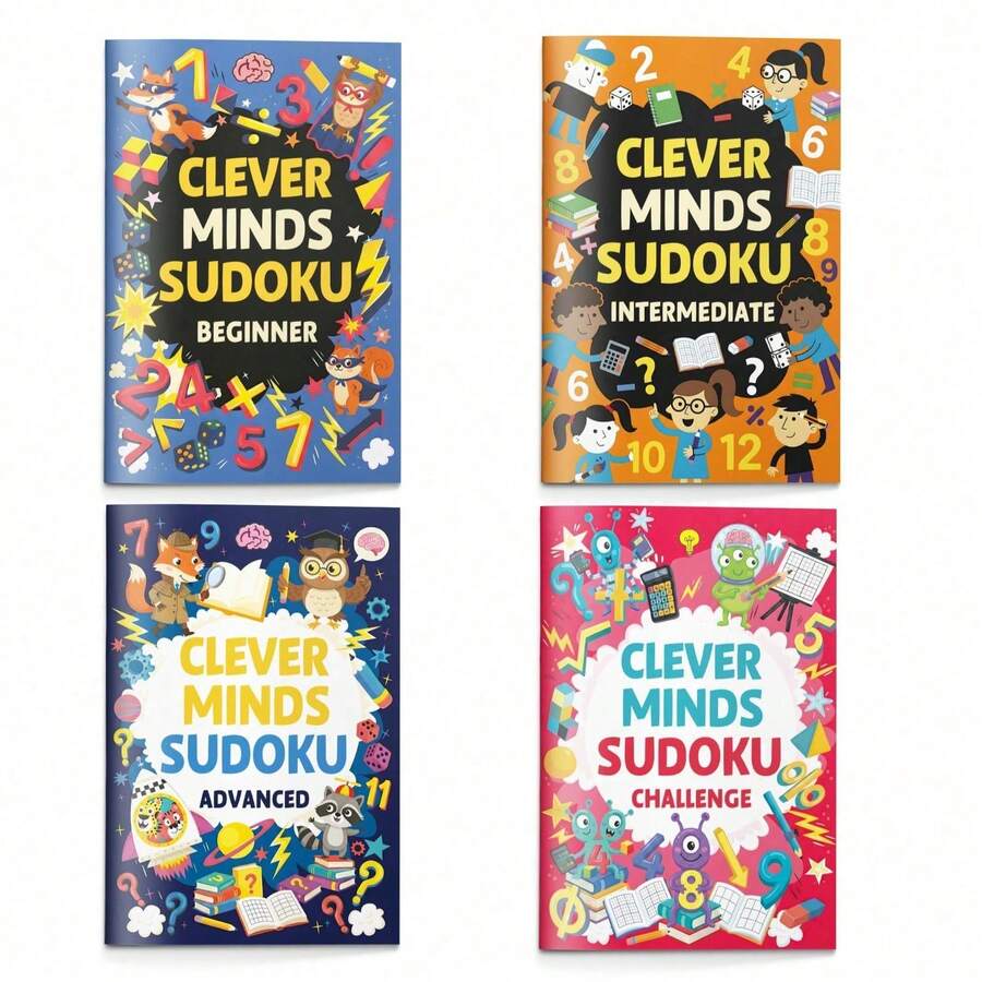 Classic Sudoku Puzzle Book, Graded Difficulty Challenges, Large Clear Grid, Answer Pages Included, Improve Logic And Focus - Smart Mind Sudoku Challenge - View 1