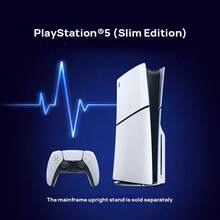 PlayStation ps5 slim 港版遊戲機，輕薄版主機，輕薄便攜，性能無損，大存儲可擴展，3D音效技術，家用遊戲機、親子互動、家庭聚會、休閒娛樂 - 英規插(220-240V) - 查看 11