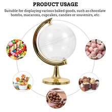 10个透明球形糖果盒，独特的圆形糖果展示架，适用于婚礼、派对、生日和各种庆祝活动 - 查看 2