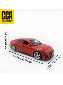 1:43 Audi RS7 Alloy Car Model, Smooth Handling, Pullback Driving, Openable Doors, Collectible & Gift - Multicolor - View 7