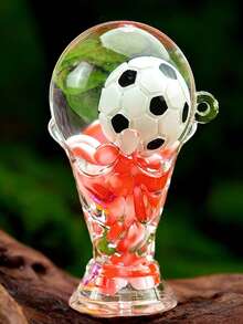 1pc World Cup Champion Trophy Liquid Acrylic Keychain, Multifunctional Pendant, Football Fan Collectible - Keychain - View 13