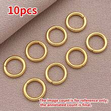 10pcs Elegant Minimalist Jump Rings -Stainless Steel Polished Closed Loop For DIY Bracelets, Necklaces, Earrings, Wedding & Party Crafts - Multicolor - View 21