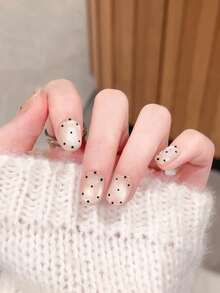 10 móng tay giả thủ công, móng dán, kiểu Maoyan, quà tặng ngày Valentine, móng tay mùa xuân và mùa hè, móng tròn, móng mùa xuân, móng dán, móng dán ngắn, móng giả, móng ngắn, móng dán acrylic, móng dán thủ công, có thể tháo rời và tái sử dụng. - Nhiều màu - Xem 3
