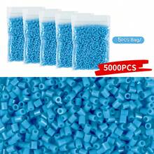 5000pcs 2.6mm Blue Fused Beads Set, Suitable For Beading Handcraft Materials, Creative DIY Art Craft, High Quality Smooth Beads, DIY Art Project Making, Ideal Gift For Beginners And Hobbyists - 2.6mm Puzzle Beads - View 17