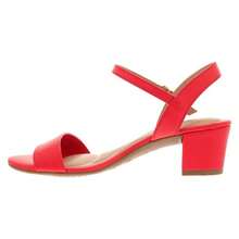 Women's Beira Rio Sandal With Low Block Heel, Casual Comfort - Red - View 3