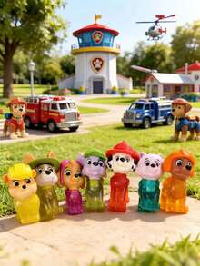 Paw Patrol 5/10件装汪汪队立大功系列，包含12款不同风格的小狗摆件和装饰品，角色包括Chase和Skye，颜色和款式随机。本系列产品包括汪汪队立大功主题生日装饰品、送给好朋友的节日礼物、派对装饰品、完美派对装饰和婚礼装饰品。 - 隨機 - 查看 2
