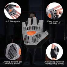 New Cycling Half Finger Gloves, Outdoor Mountain Bike Fishing Sports Wear-Resistant Fitness Gloves - B - View 7