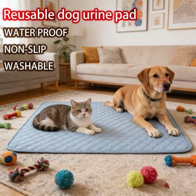 可重复使用的狗狗尿垫 - 多尺寸宠物训练垫，适用于狗狗和猫咪，室内/室外均可使用，防漏速干设计，易于清洁，可机洗，适合小型、中型、大型犬、猫咪及其他宠物