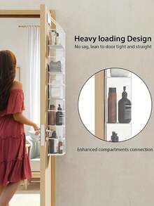 Over-The-Door Storage Hanging Bag, Multi-Purpose Door Organizer Bag, Classified Storage Bag, Foldable Household Storage Bag, Wall-Mounted Multi-Layer Transparent Visible Storage Bag - Multicolor - View 4