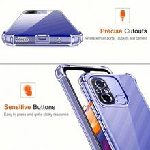 透明气垫手机壳，兼容 Galaxy A17、Galaxy A07、Galaxy S9+、Galaxy S9、Galaxy S8+、Galaxy S8、Galaxy S7、Galaxy A20e、Galaxy A8 (2018)、Galaxy A5 (2017)、Galaxy J6、Galaxy J4+、Galaxy J3 (2017)、Note 15 4G 欧洲版 171mm、Note 14 4G 全球版 163mm、Note 11S 4G 全球版、Note 12 Pro (5G) - 無色 - 查看 6
