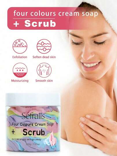 Sefralls 150g Exfoliante corporal Cuidado de la piel Exfoliante corporal para mujeres - Exfoliante corporal hidratante para la piel, la celulitis, la piel muerta, para uso diario en el Body