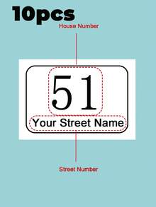 Adesivo personalizzato per pattumiera da 10x15cm - Decora la tua pattumiera con numero civico e nome strada, design orizzontale per facile identificazione, impermeabile e durevole, regalo di inaugurazione casa, coppia, genitore, famiglia, amico, organizzatore da viaggio - Multicolore - Visualizzare 13