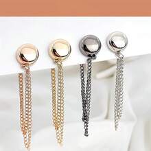 4 Pcs Magnetic Clothes Clips Multifunctional Magnetic Force Button Clips Pinless Snap Clips For Women's Clothing Cardigans K32C - 3 - View 4