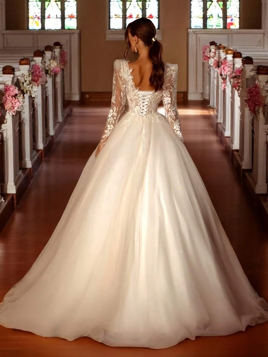 Wedding Dresses - 白色 - 查看 1