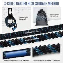 X-COTEC 1 set di tubo flessibile da giardino estensibile da 30 m/100 piedi, tubo flessibile da giardino estensibile con ugello regolabile, attrezzatura per l'irrigazione per giardini domestici, prati, frutteti, cortili, autolavaggi - Tubo dell'acqua da 30 m - Visualizzare 4