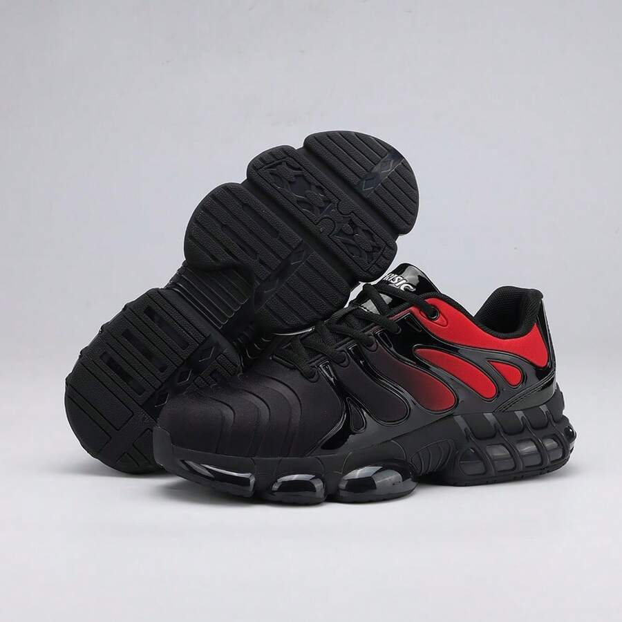 Sporty Lace Up Grommet Eyelet - 紅色 - 查看 1
