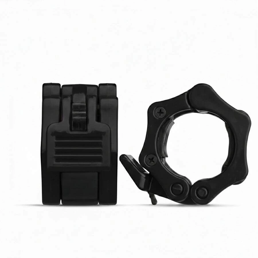 RAVIAN Heavy-Duty Barbell Collars & Clamps – Quick-Release 2-Inch Weight Clips, Non-Slip Locking Pair For Powerlifting, Strength Training & Home Gym - 黑色 - 查看 1