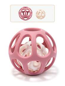 2-In-1 Baby Teething Ball - Textured Surface Design, Easy To Grip, Multi-Sensory Stimulation - 100% Silicone Material, Suitable For Baby Bath Time & Play, Perfectly Promotes Sensory Development, Relieves Teething Discomfort - Ideal Gift For Baby Boys And Girls, Educational And Fun - Multicolor - View 10