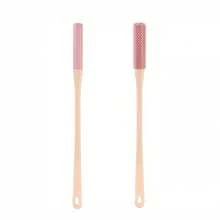 1 Set Of 2pcs Toe Cleaner, Foot Scrub Brush, Callus Remover, Foot File, Foot Scrubber, Toe Brush - Pink - 2pcs - View 11