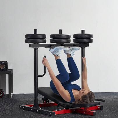 Vertical Leg Press Machine, Lower Body Special Home Gym Machine, Carbon Steel Leg Press Exercise Training Equipment, Adjustable Leg Strength Workout For High-Intensity Presses, 550 Lbs Capacity