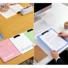 New A4 Foldable Stand Writing Pad, Exam Clipboard, Student Exam Board, Office Meeting File Folder, School & Study Supplies - A4 - View 3