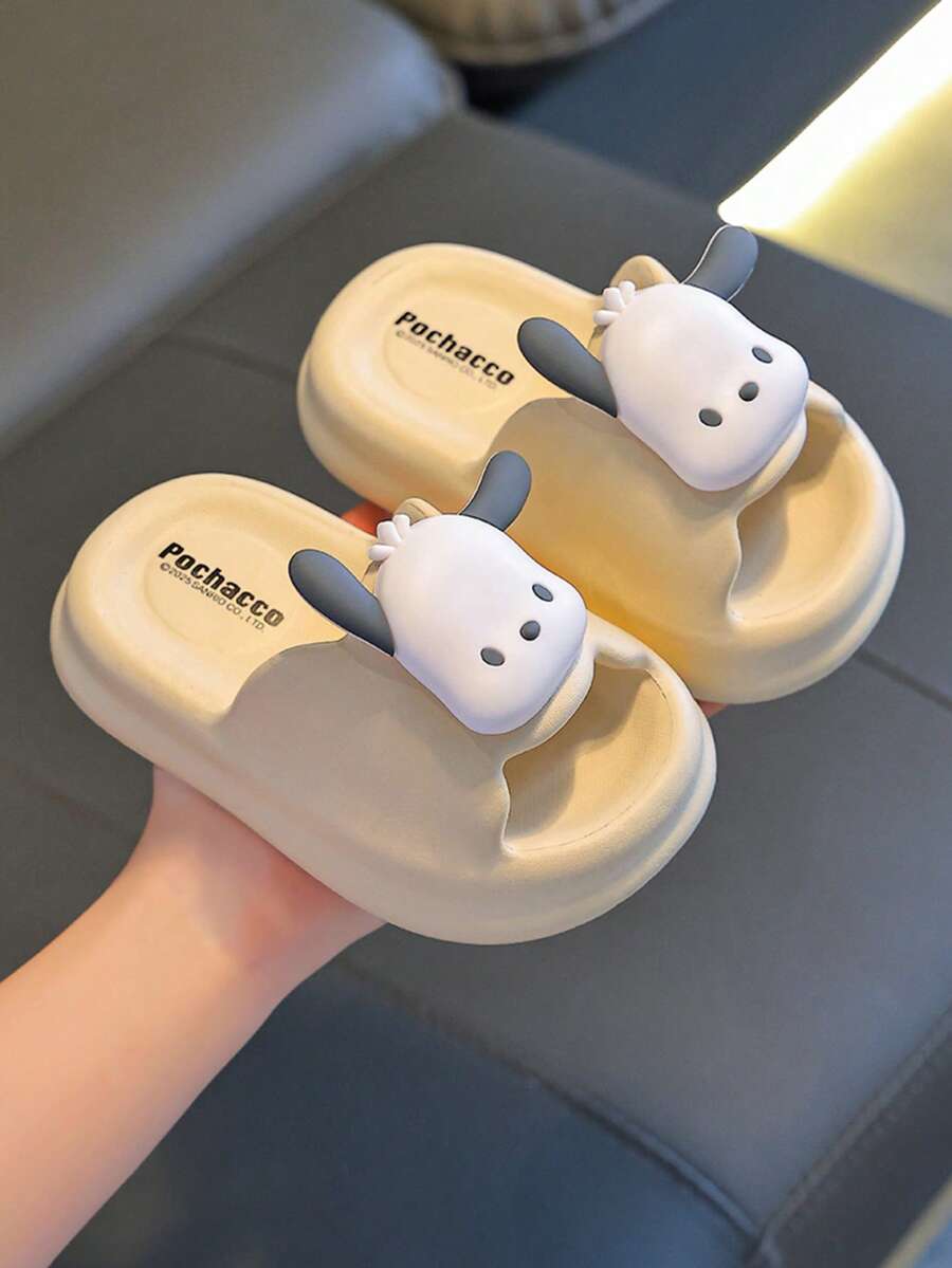 SANRIO 1 đôi dép đi trong nhà tắm mùa hè cho trẻ em, dép đi trong nhà tắm chống trượt cho bé gái và trẻ nhỏ