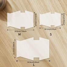 1pc Transparent PET Sewing Template For Handbag & Wallet Making - Pre-Folded Pattern With Straight Edge Guide - Suitable For Beginners And Experts, Simple Design, Durable Material, Essential DIY Bag Making Tool For Crafters - Classic - View 2