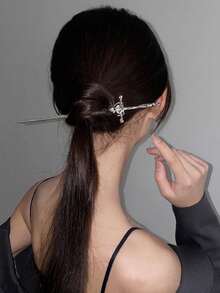 1pc Women's New Chinese Style Ancient Sword Hair Clip, 20cm/7.87in, Decorative Hair Accessory, Hair Accessories, Head Accessories, Hair Accessories For Women - 金色 - 查看 9