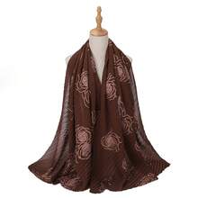 Dreamy Collection Lightweight, Breathable, Chiffon Pleated Modest Hijab Shawl For Women, Spring/Summer - Multicolor - View 13