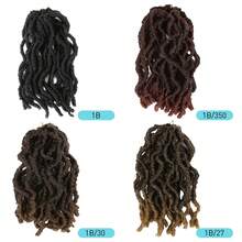 Set Of 3 Packs 8 Inch Short Faux Locs Crochet Hair Synthetic Dreadlock Crochet Hair Designed For Everyday Use Distressed Butterfly Locs For Women, Pre-Looped & Easy To Install Very Suitable For Daily Use As Well As Parties. - Multicolor - View 10