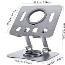 360°旋转平板电脑支架 可调节可折叠桌面支架 兼容4.7-12英寸Pro Air Mini笔记本电脑平板电脑 - 查看 10