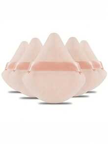 Reusable Triangular Makeup Sponge, Versatile Makeup Tool For Powder, Foundation, BB Cream, Sunscreen, Blush And More. Perfect Replacement For Brushes, Ideal For Travel And Home Use - Apricot - View 5