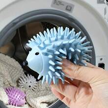 1pc Reusable Hedgehog Laundry Ball, Anti- Washing Machine Ball, Soft TPR Silicone Dryer Ball, Pet Hair Remover Ball, Magic Stain Remover Ball, Clothing Care Laundry Tool, Lint And Fur Catcher, Washing Machine Accessory, Dryer Ball Set - Multicolor - View 8