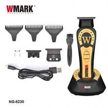 WMARK 专业理发器 9000 转/分钟 电动无线理发器 可调节充电底座 男士理发器 金属理发器 NG-8230 - 彩色 - 查看 11