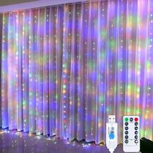 USB Curtain Lights, Remote Control Fairy Lights, 8 Modes Festival String Lights, Suitable For Bedroom, Wedding, Party, Garden, Halloween, Christmas Decoration - USB Curtain Light - View 11