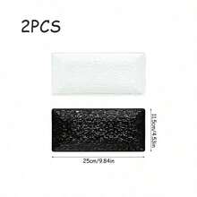 1pc Natural Black/White Stone Plate, Japanese Sushi Plate, Western Steak Plate, Snack Serving Tray, Kitchen Supplies - Multicolor - View 13