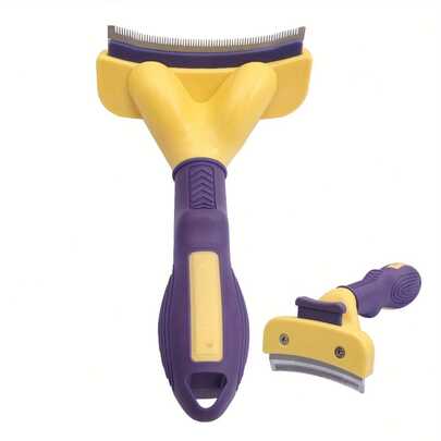 1PC Pet Self Cleaning Slicker Brush, Dog Cat Grooming Comb For Tangled Hair, Pet Hair Remover Brush For Shedding & Grooming, Pet Grooming Supplies