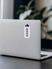 "MORE" Water Bottle Sticker - Heated Rivalry Ilya & Shane Quote Decal, Aesthetic Hockey Romance Kindle Sticker, Bookish Reader Fan Gift - Multicolor - View 7