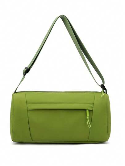 1个健身包，小型运动包，纯色枕头包，女士便携迷你健身包，瑜伽服包