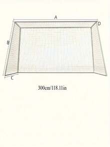 High Quality Youth Training Soccer Net, Durable White Soccer Net With Reinforced Frame And Sturdy Supports For Outdoor Practice, Training And Competition, Soccer Accessories, Solid Construction - White - View 9