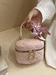 2026 New Arrival Wholesale Unique High-Quality Makeup Case Box, Mini Lipstick Bag, Shoulder & Crossbody Bag For Women - Pink - View 6